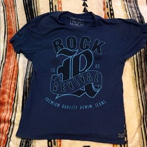 Rock Revival Dark Blue Graphic Tee